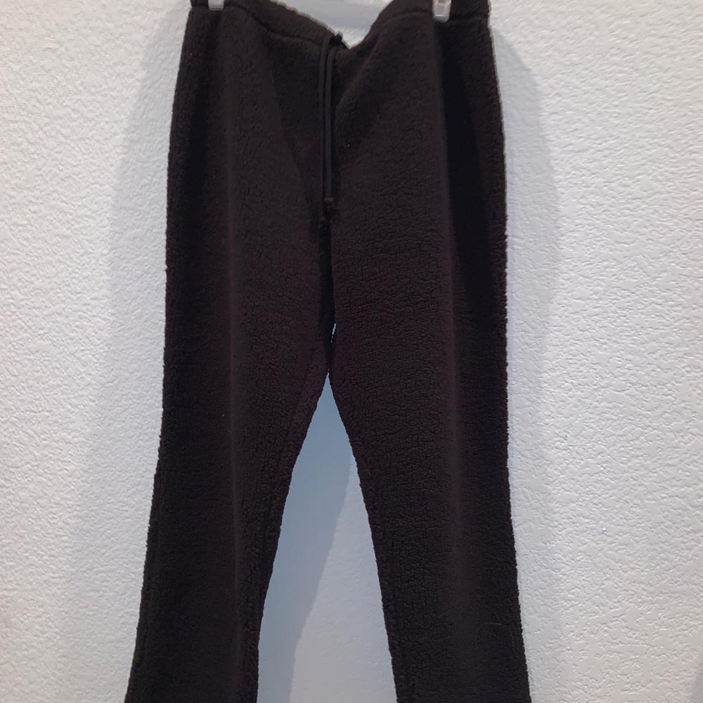 fuzzy black pants